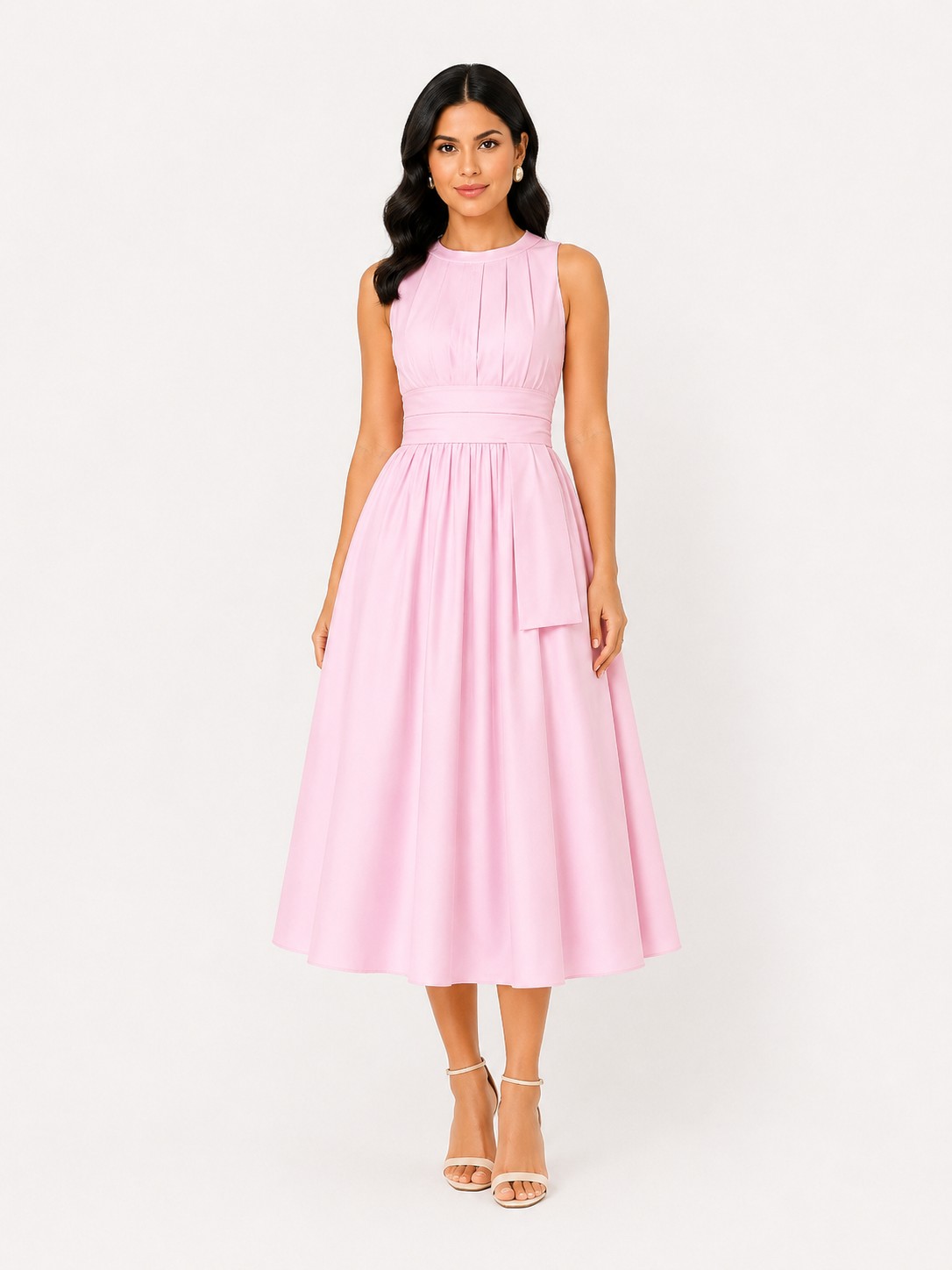 Vestido Rosado Pastel — Vestidos, color Rosa